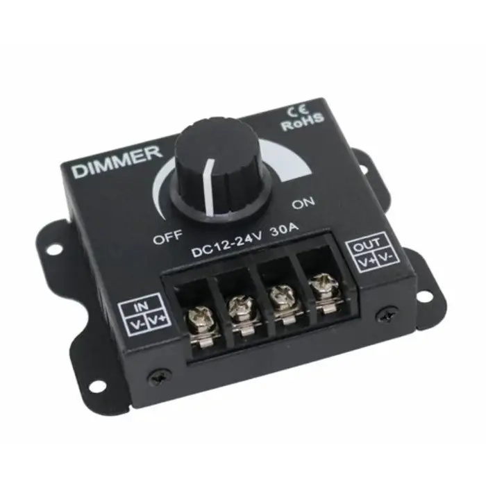 LED Dimmer met draaiknop 30A 12V-24VDC