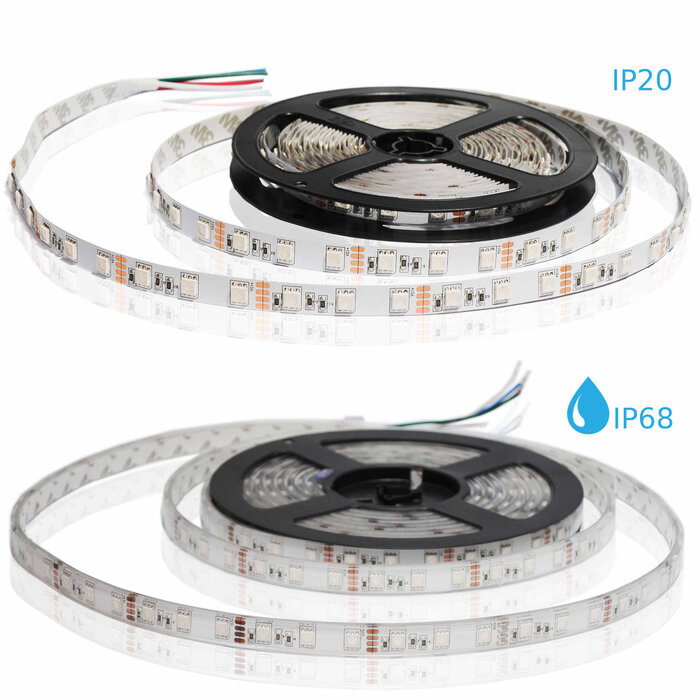 Einzelner UV 400nm LED Streifen 60 LEDs/m - 12W/m -  1 Meter