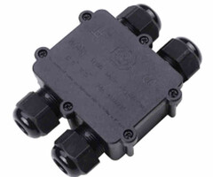 Waterproof 4-way junction box