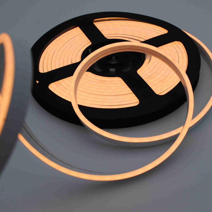 Neon Flex LED ultra sottile largo 4 mm - Bianco Caldo 3000K - 120 LED/m IP67 Impermeabile - per 50cm