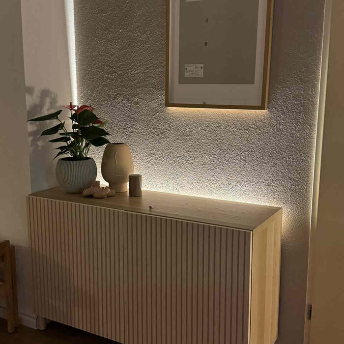 Losse Warm Witte 3000K LED Strip 60 LEDs/m – 4.8W/m - 1 meter