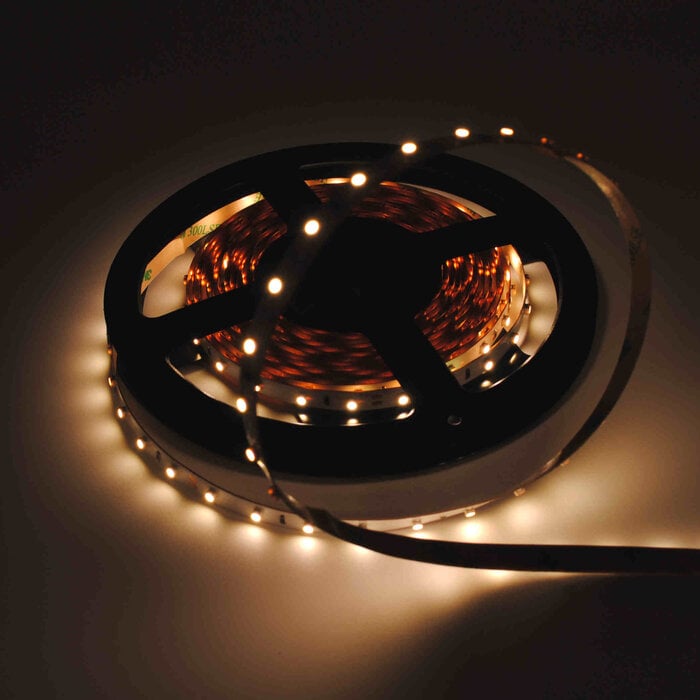 Losse Warm Witte 3000K LED Strip 60 LEDs/m – 4.8W/m - 1 meter