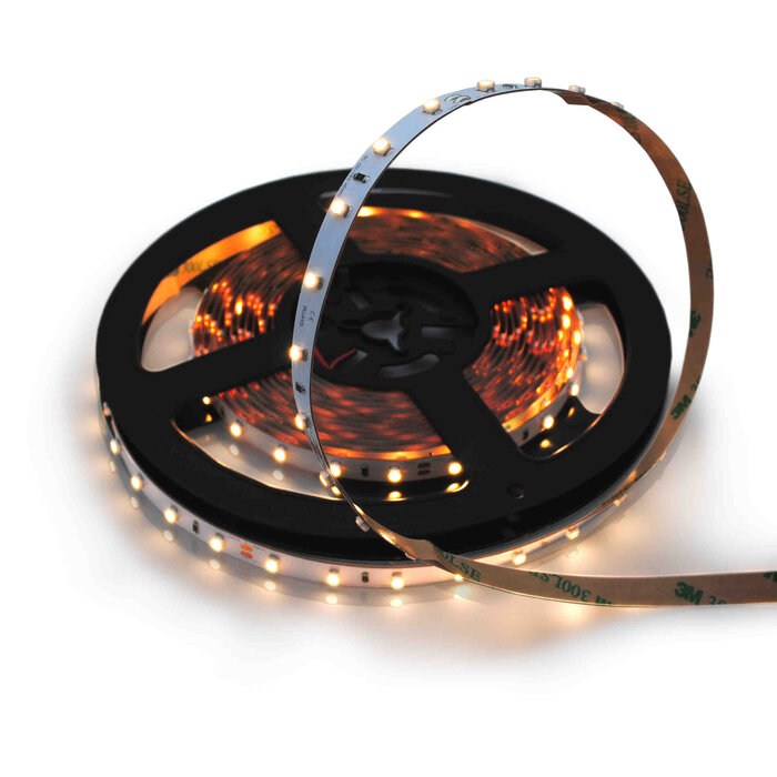 Einzelner warmweiße (3000K) LED Streifen 60 LEDs/m - 4.8W/m - 1 Meter