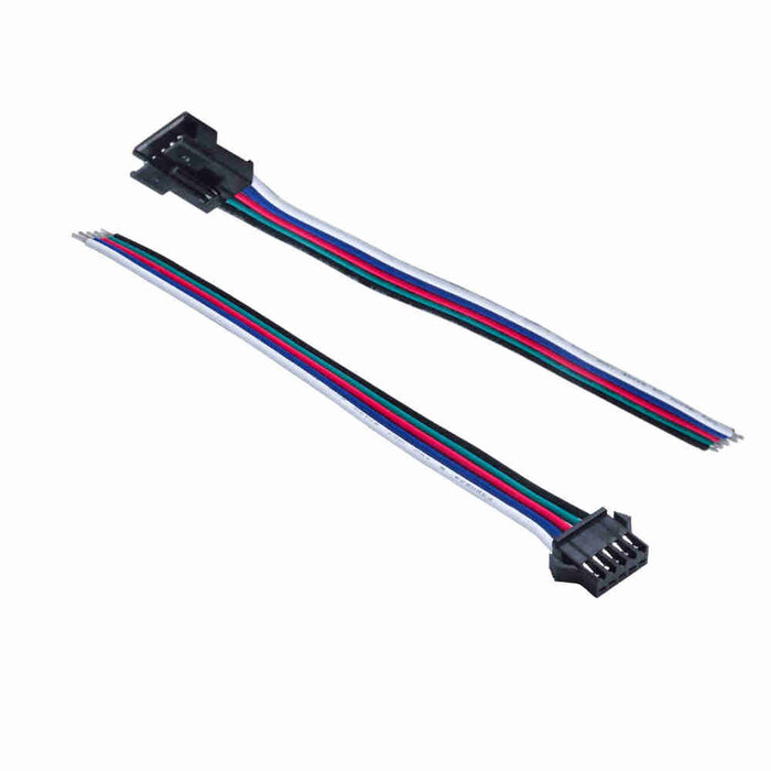 Ensemble de connecteurs 5 broches RGBW (1x mâle & 1x femelle)
