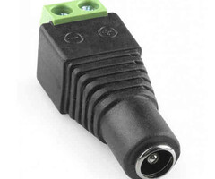 Conector hembra DC 5.5mm con terminales
