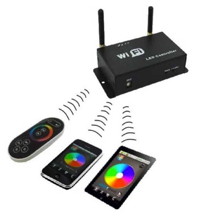 Contrôleur WiFi RGB - Controlez Bande de RVB LED avec votre smartphone
