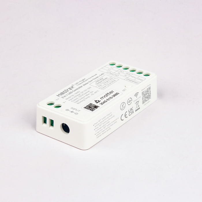 Miboxer SMZ2 2-in-1 Matter LED Controller für LED-Streifen (Single Color / CCT) 12–24V – kompatibel mit Matter-Systemen
