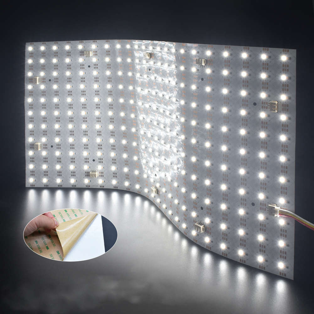 LED Lichtplatte Dualweiß 40W 484 LEDs 490x245mm 24V 2700K-6500K