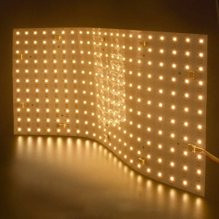 Pannello LED Flessibile Bianco Dinamico 40W 484 LED 490x245mm 24V 2700K-6500K