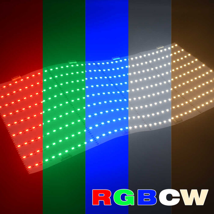Plaque LED Flexible RGBCCT 60W 360 LED 500x245mm 24V RGB+CCT 5050 5-in1