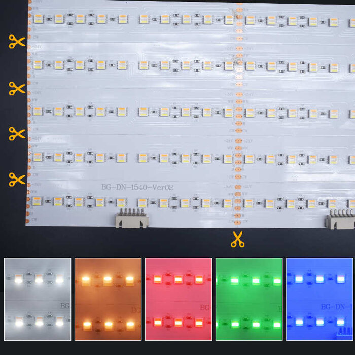 Plaque LED Flexible RGBCCT 60W 360 LED 500x245mm 24V RGB+CCT 5050 5-in1