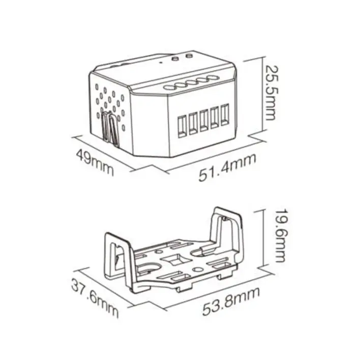 Miboxer TRI-C1ZR AC Triac LED-Dimmer Zigbee RF (Fernbedienung) und tasterkompatibel
