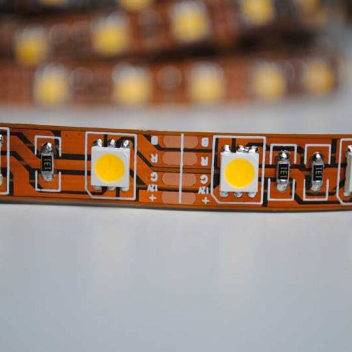 LED en bande auto-adhésive 5050 60 LED/m Vert - par 50cm