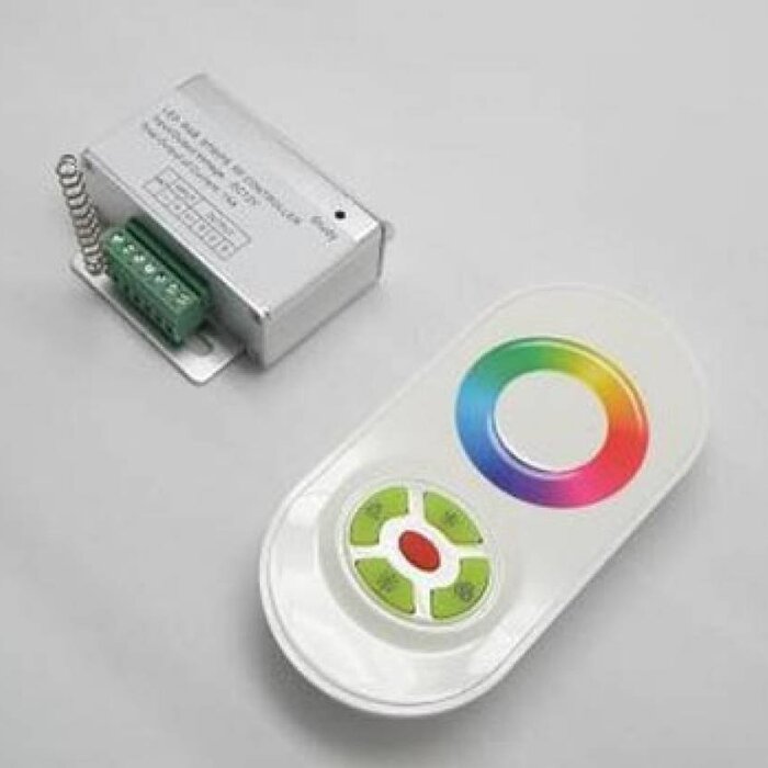 RGB Controller met touchwheel afstandsbediening - Wit