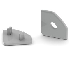 End cap for angular aluminium profile 45 degrees