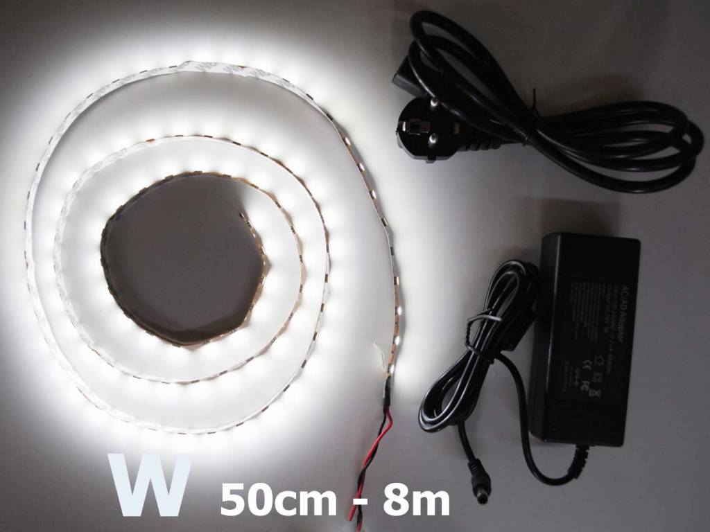 Bande LED Blanc 5050 60 LED / m Kit