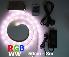 Tira LED RGB-WW 60 LED/m Juego completo