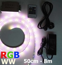 Tira LED RGB-WW 60 LED/m Juego completo