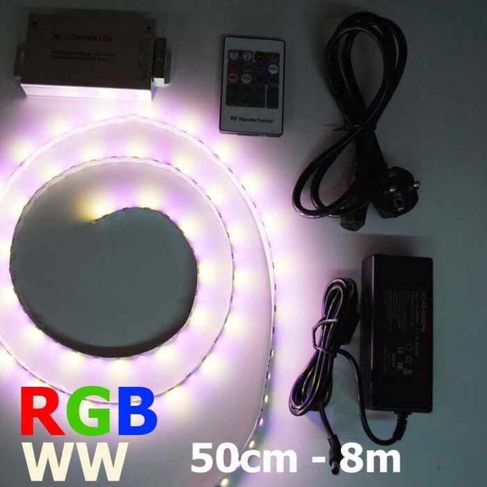Bande LED RVB-WW 60 LED/m Kit