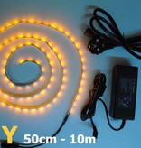 Bande LED Jaune 60 LED / m Kit