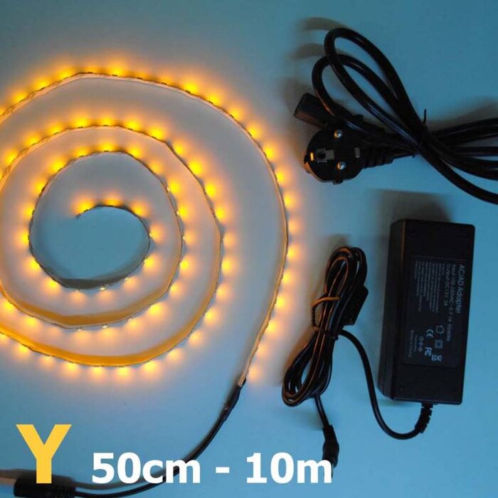 Amarillo / ámbar 60 LED / m completa