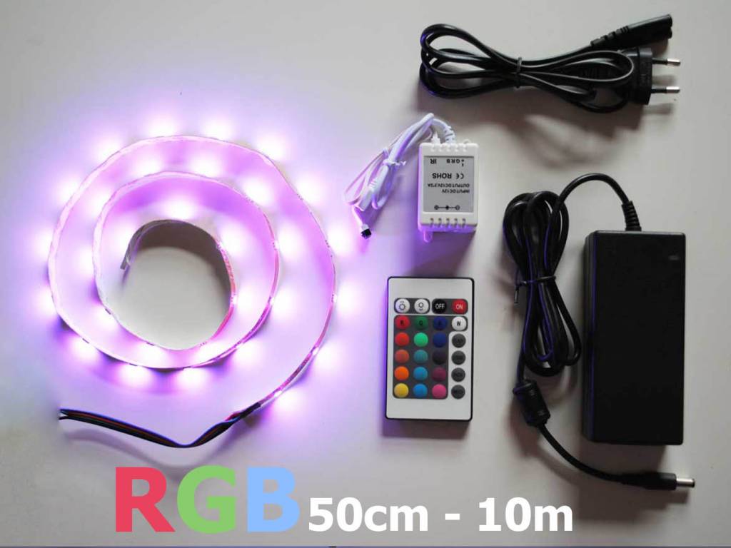 tv station Registratie consensus LED Strip Set RGB Meerkleuren 30 LED/m