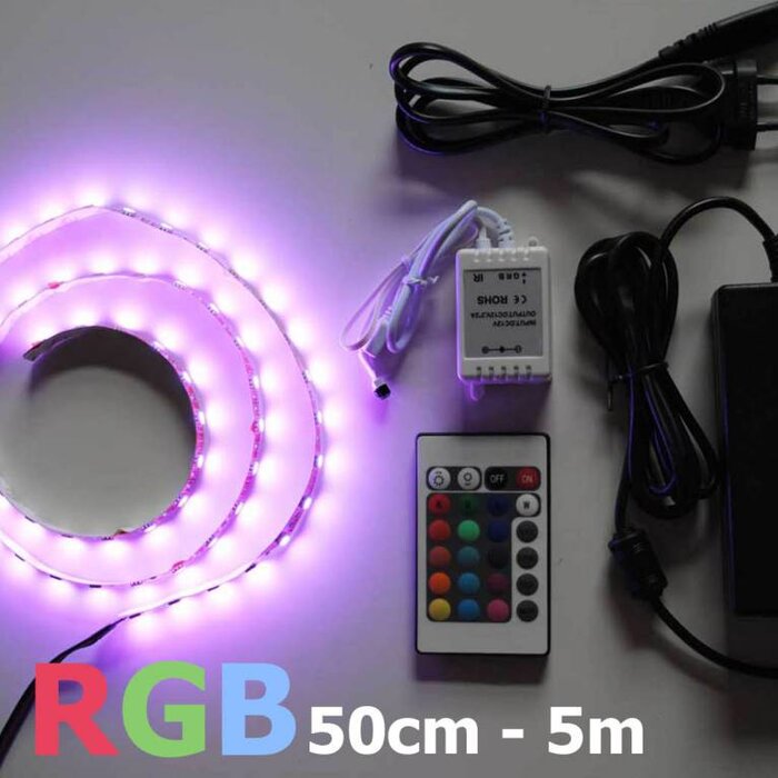 Bande LED RVB Multicolore 60 LED / m Kit