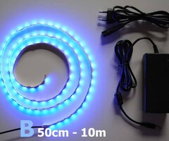 Bande LED Bleu 60 LED / m Kit