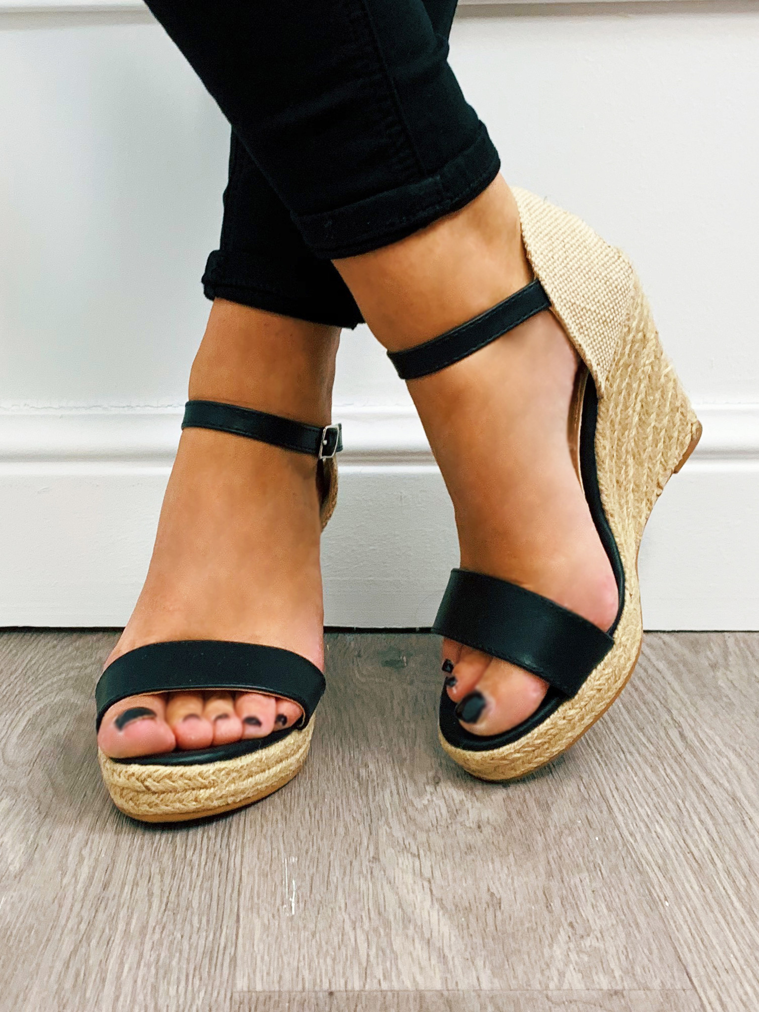 Leather Look Sleehak - Blush Fashionstore