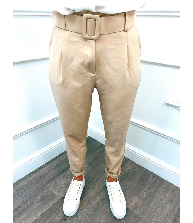 Broek Baggy Beige Fashionstore