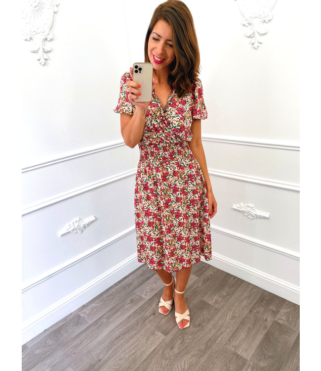 robe midi a fleur