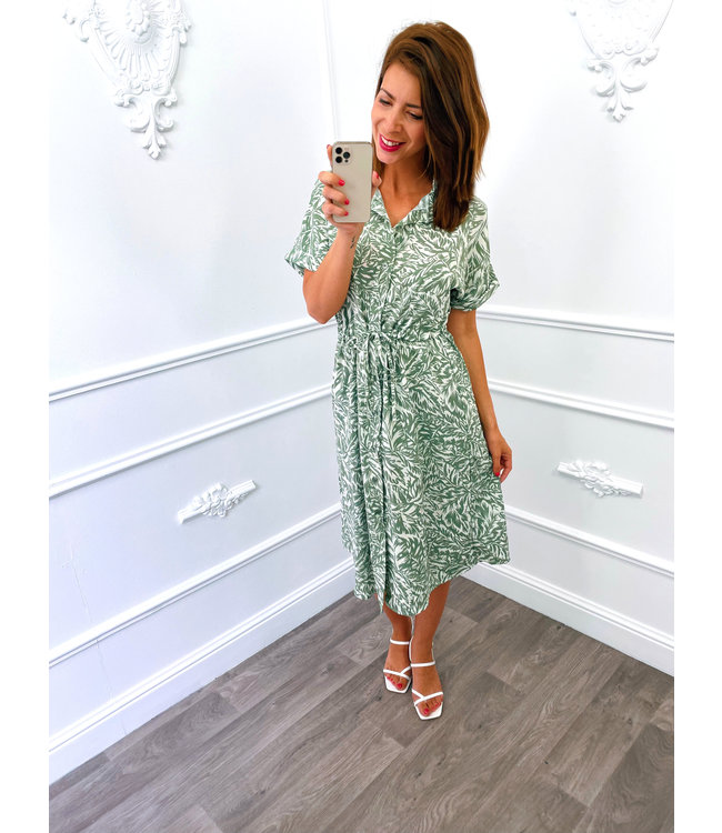 robe feuilles vertes