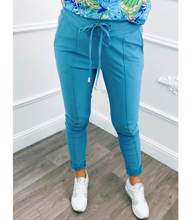 Travel Broek Blauw - Blush Fashionstore