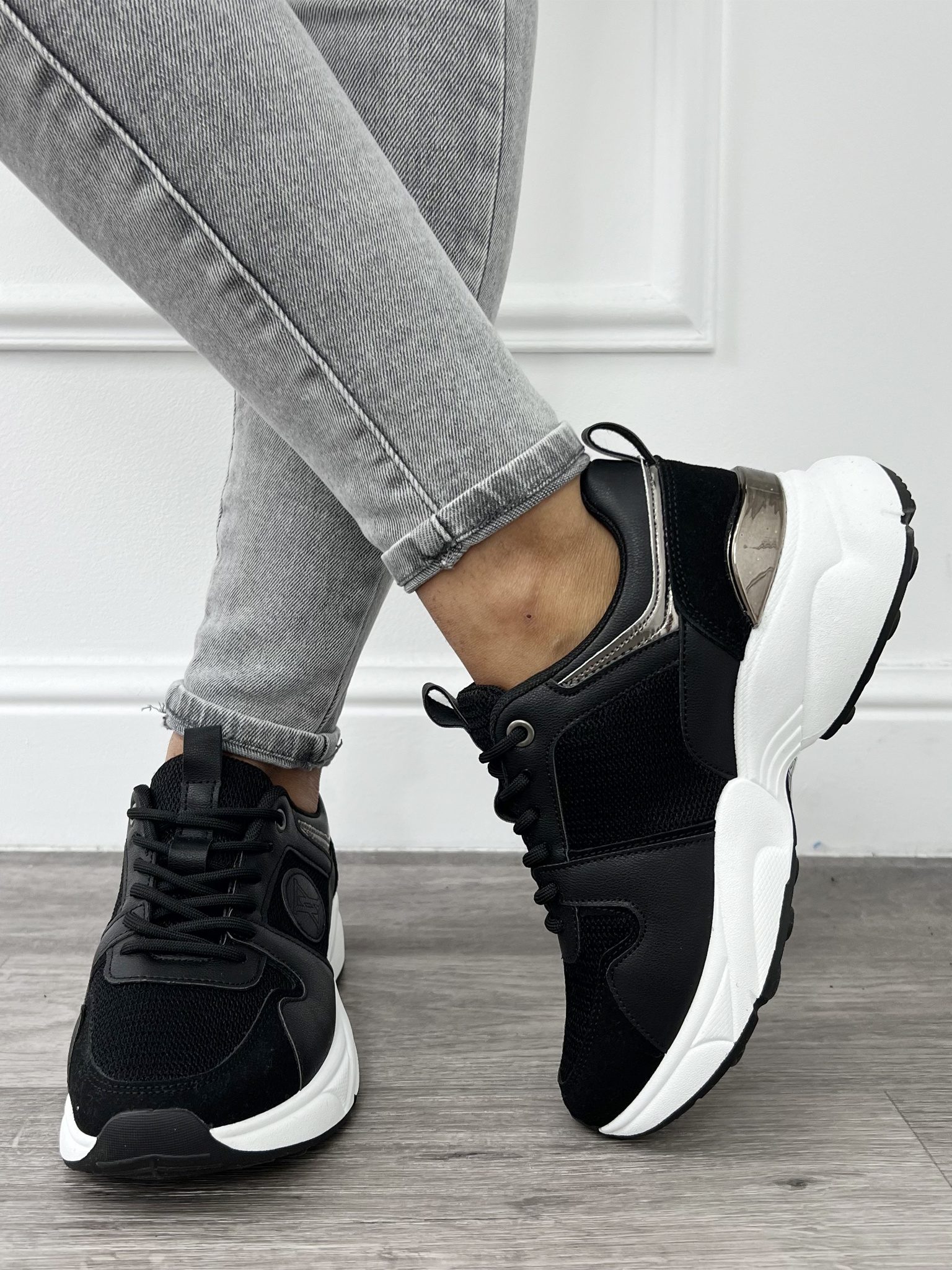 Comfy Sneaker Zwart - Blush Fashionstore