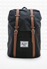 Black and brown backpack