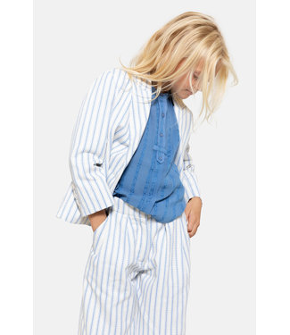 Simple Kids Simple Kids wit - blauw strepen blazer