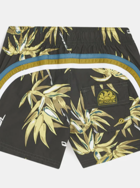 Sundek Sundek groene zwemshort met print