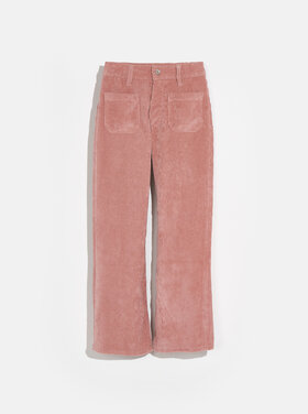 Bellerose Bellerose Rib broek oudroze.