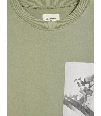 Bellerose Bellerose kakik groene sweater