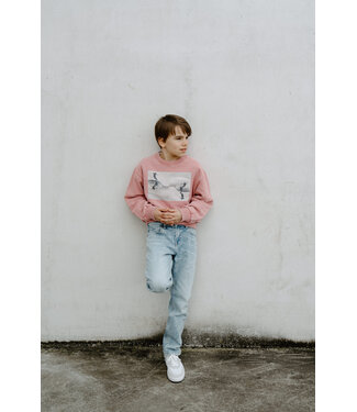 Bellerose Bellerose sweater met stoere print