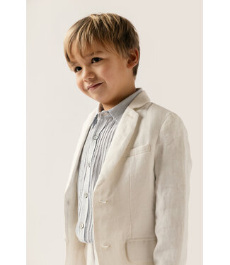 Simple Kids Simple Kids witte linnen blazer