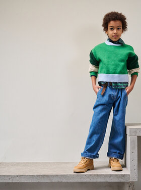 Maan Maan trui groen-blauw