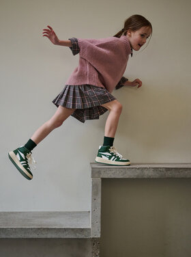 Maan Maan roze trui met korte mouwen