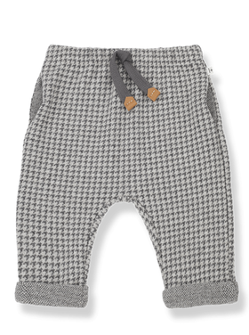 1+ in the family 1+ in the Family 42H Broek grijze fijne ruit