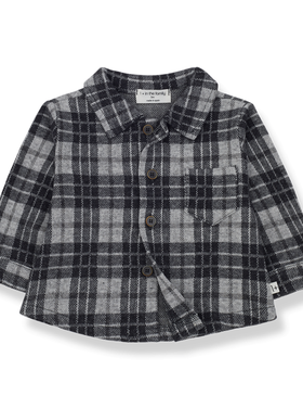 1+ in the family 1+ in the Family 42H Grijs ruiten hemd