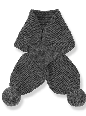 1+ in the family 1+ in the Family 42H Gebreide sjaal grijs