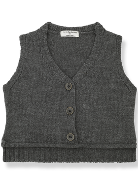 1+ in the family 1+ in the Family 42H Gebreide gilet grijs