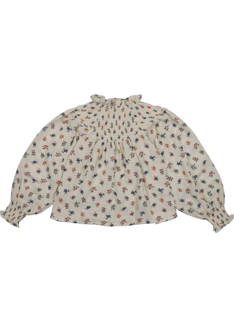 The New Society New Society 42H Heaven Blouse-Mini Blossom Vanilla Cream