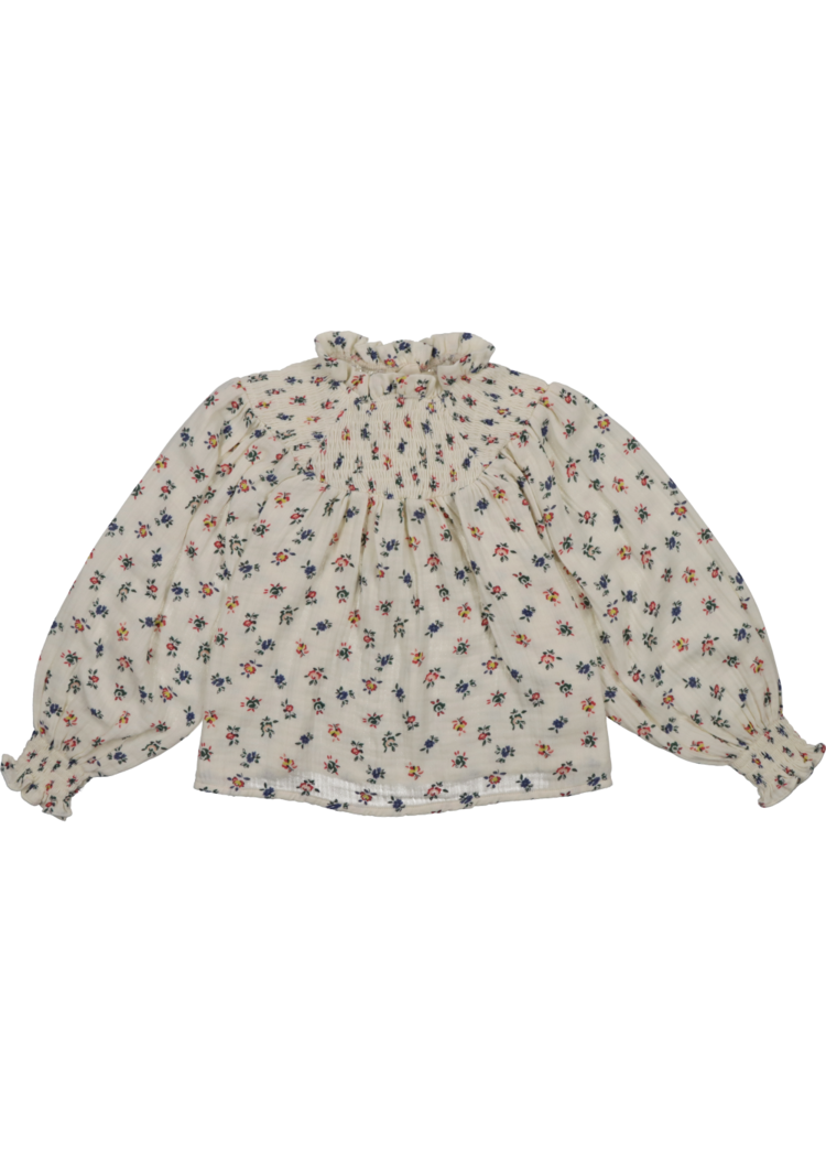 The New Society New Society 42H Heaven Blouse-Mini Blossom Vanilla Cream