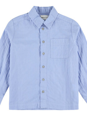 Morley Morley blauwe hemd lange mouw